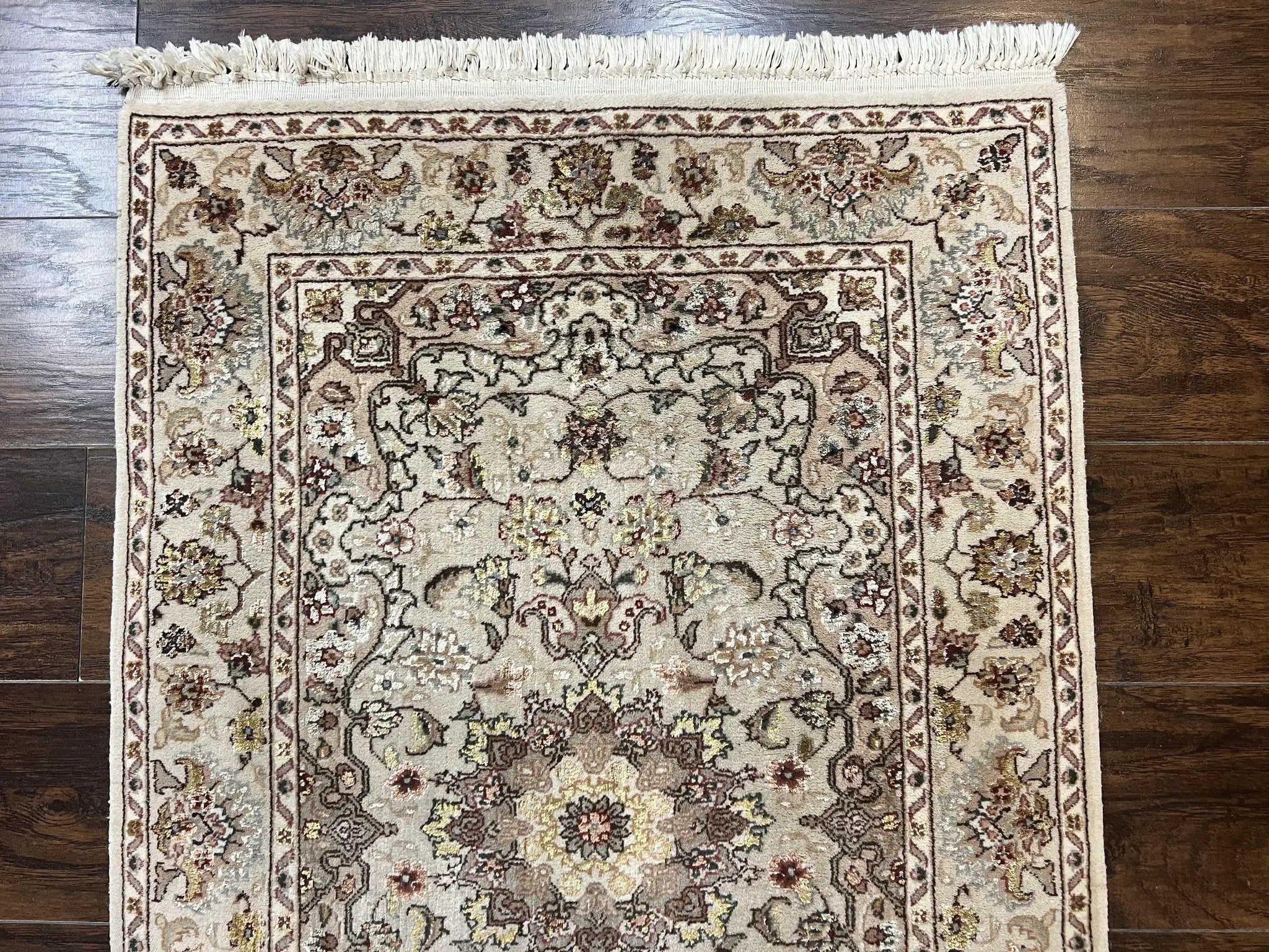 Sino Persian Rug 2.5 x 4, Hand Knotted Oriental Carpet, Small Persian Rug, Floral Medallion, Wool, Vintage by Jewel Rugs