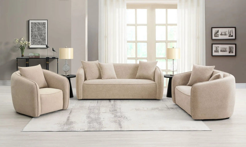Keith - 3 Piece Living Room Set (Comes With Matching Color Toss Pillows) by Unique Piece Furniture