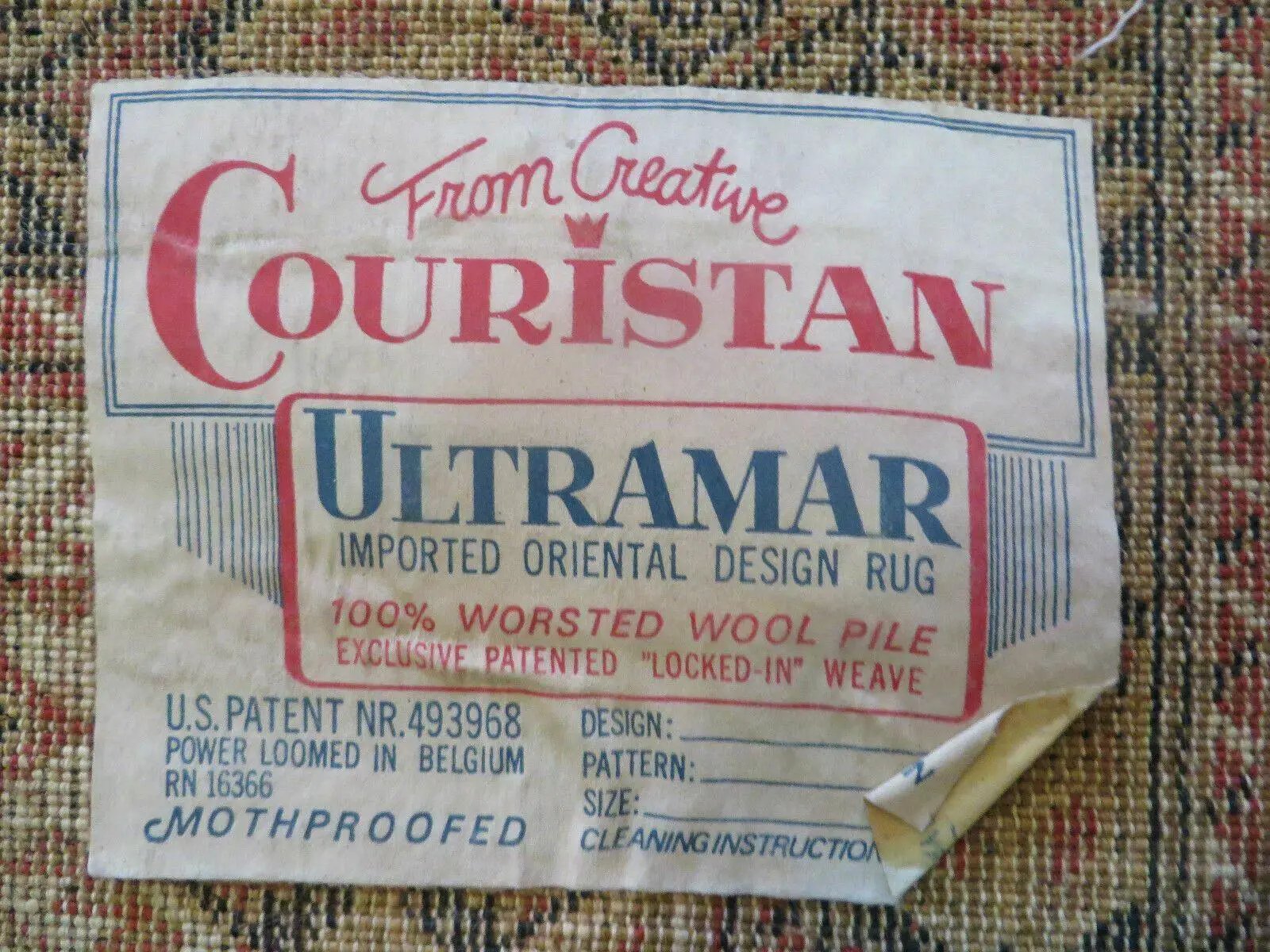 Couristan Rug 10x14, Large Belgium Power Loomed Wool Carpet 10 x 14 ft, Brown Tan Cream Oriental Rug, Living Room Rug, Large Area Rug by Jewel Rugs