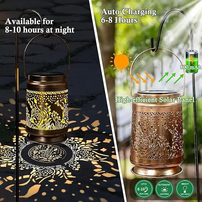 KY&BOSAM Pet Dog Memorial Solar Lights Outdoor Garden Decor Solar Lanterns Outdoor Waterproof Metal Light Memorial Gift, Pet Loss, Pet Sympathy, Thoughtful Dogs and Cats Remembrance, Bereavement Gift by GreenHaven Gardens