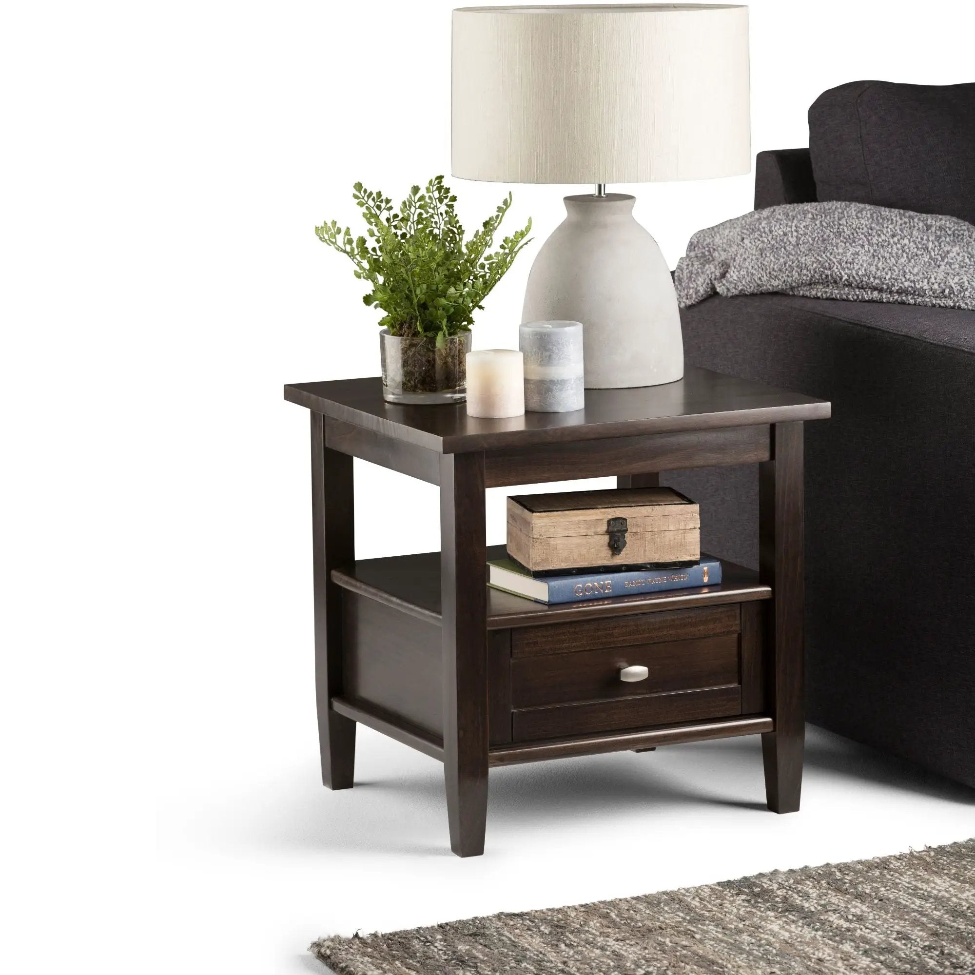 Warm Shaker - End Table - Tobacco Brown by HouseOfZazla