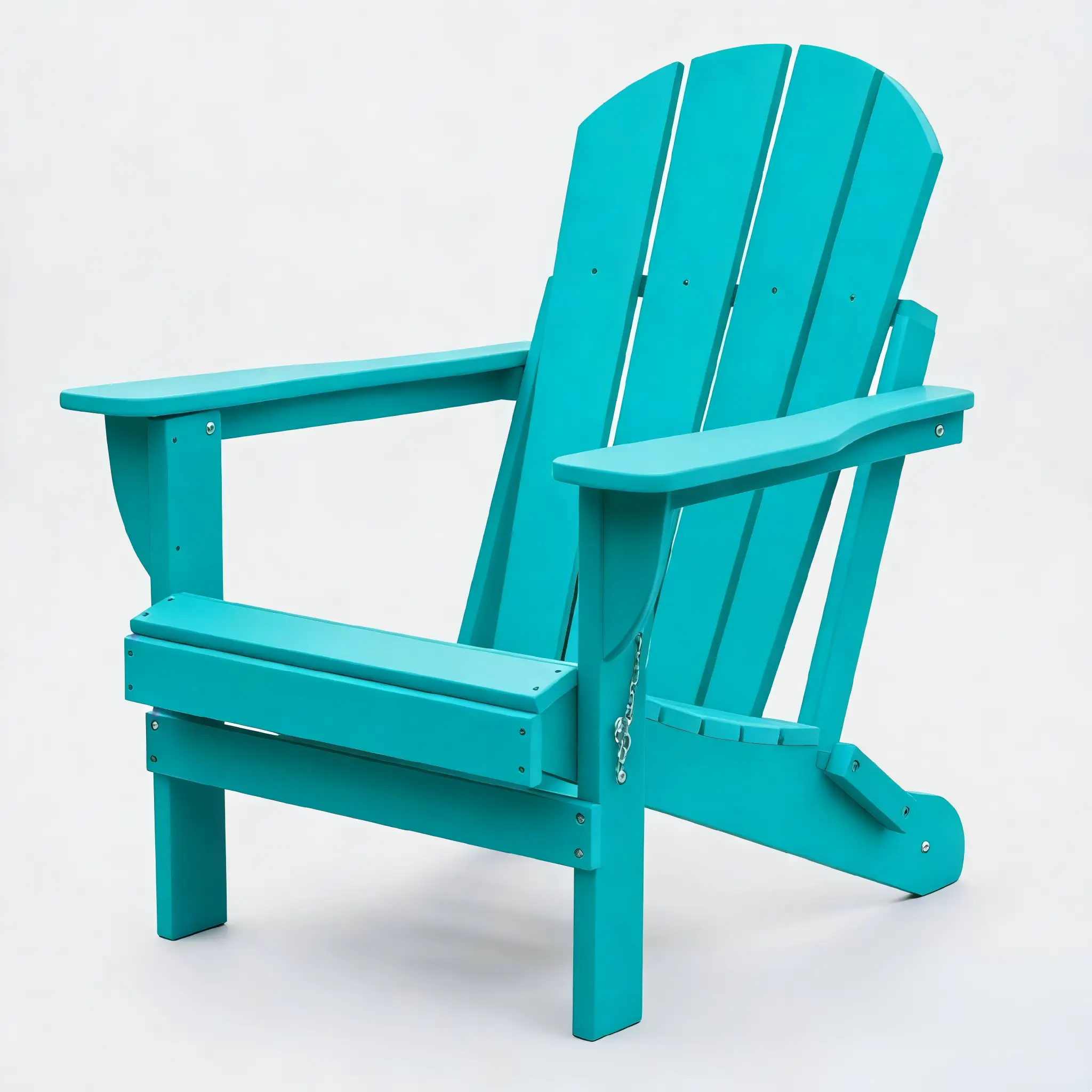 Adirondack Folding Chair with Dual Cup Holders - Lake Blue by HouseOfZazla
