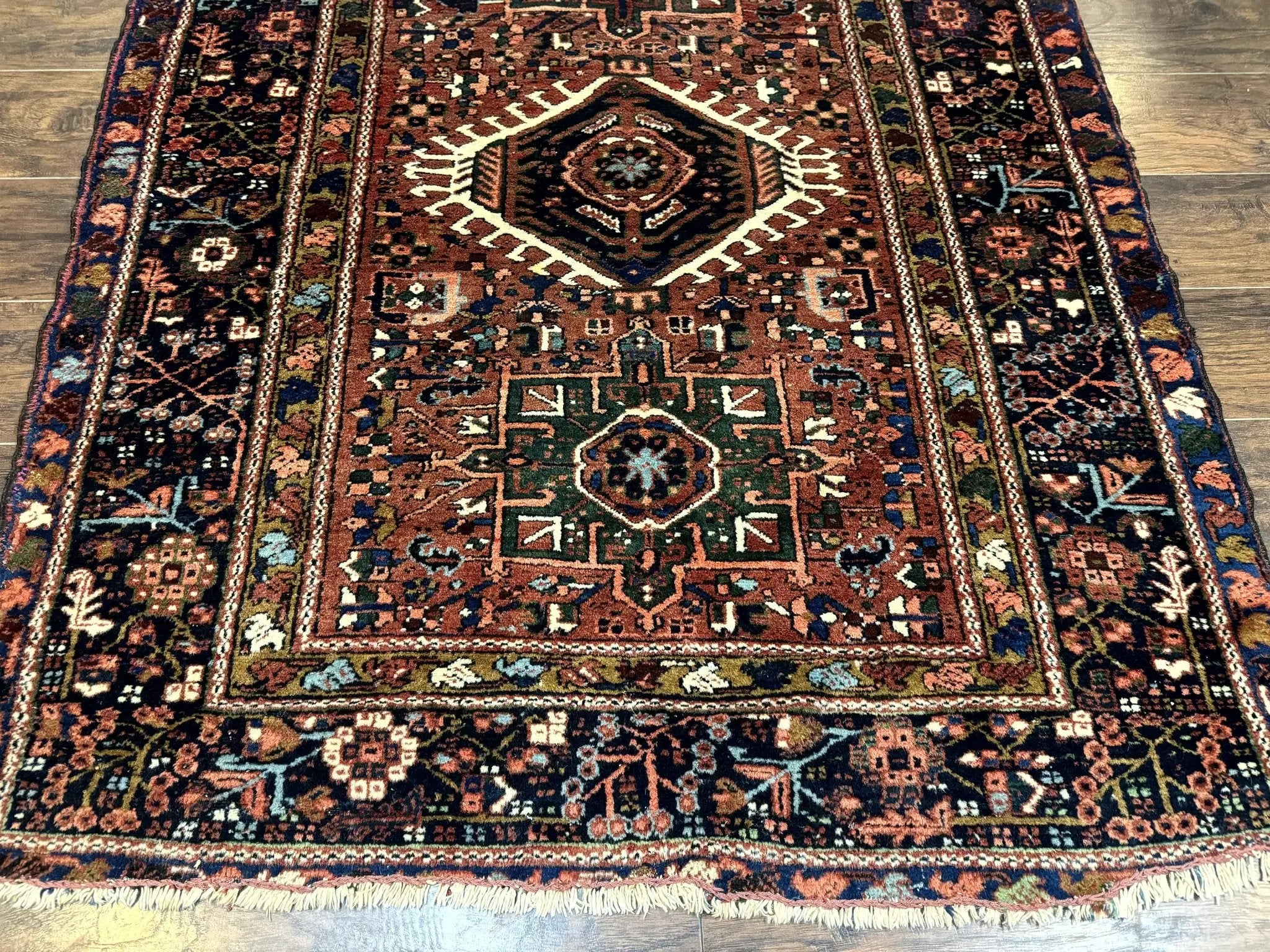 Antique Persian Karajeh Heriz Rug 5x6 by Jewel Rugs