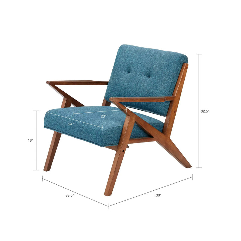 Lounge Chair With Tufted Upholstery And Solid Frame by Unique Piece Furniture