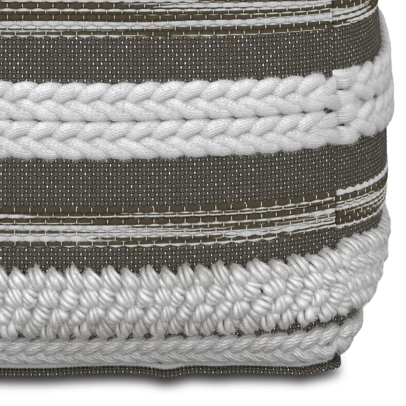 Sommer - Handcrafted Square Pouf by HouseOfZazla