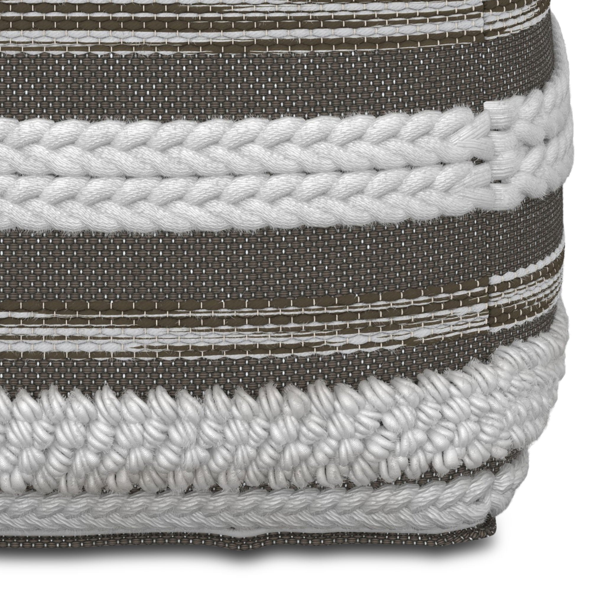 Sommer - Handcrafted Square Pouf by HouseOfZazla