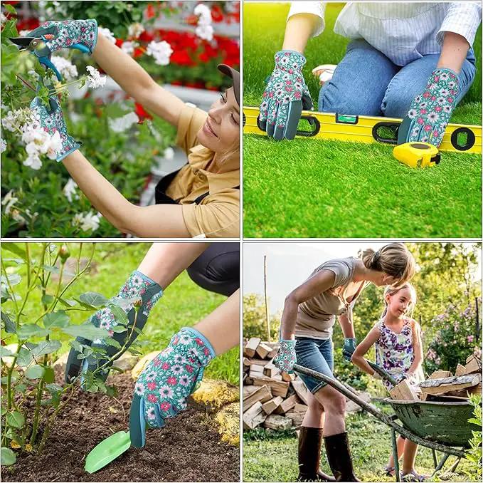 Gardening Gloves for Women and Men, Garden Gloves with Touch Screen, Thorn Proof Puncture Resistant Working Gloves, Gardening Gifts for Women, Size Medium by GreenHaven Gardens