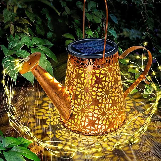 Watering Can Lights Solar Powered: Garden Light Waterproof Outdoor Decoration - Flower Lanterns Hanging Yard Patio Path Proch Decor - Birthday Gardening Gifts for Women Mom Grandma by GreenHaven Gardens