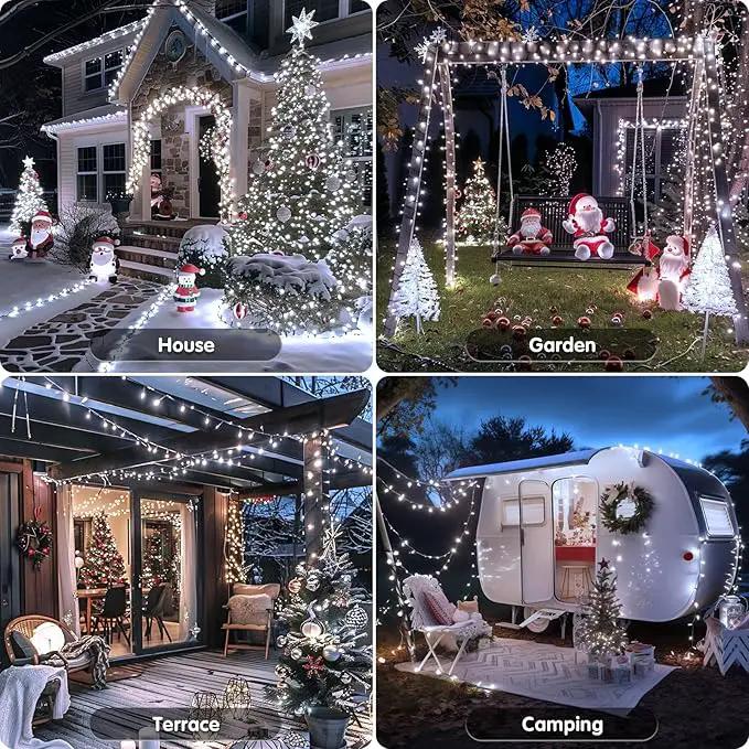 JMEXSUSS 800 LED White Christmas Lights Outdoor, 272ft 8 Modes Christmas Tree Lights Green Wire, Waterproof Led Christmas String Lights for Outside Indoor Xmas Party Tree Decor by GreenHaven Gardens