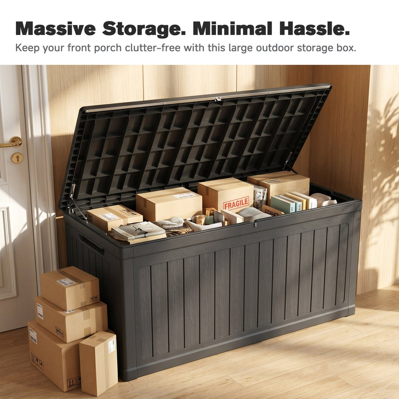 260 Gallon Large Outdoor Storage XXL Deck Box by HouseOfZazla