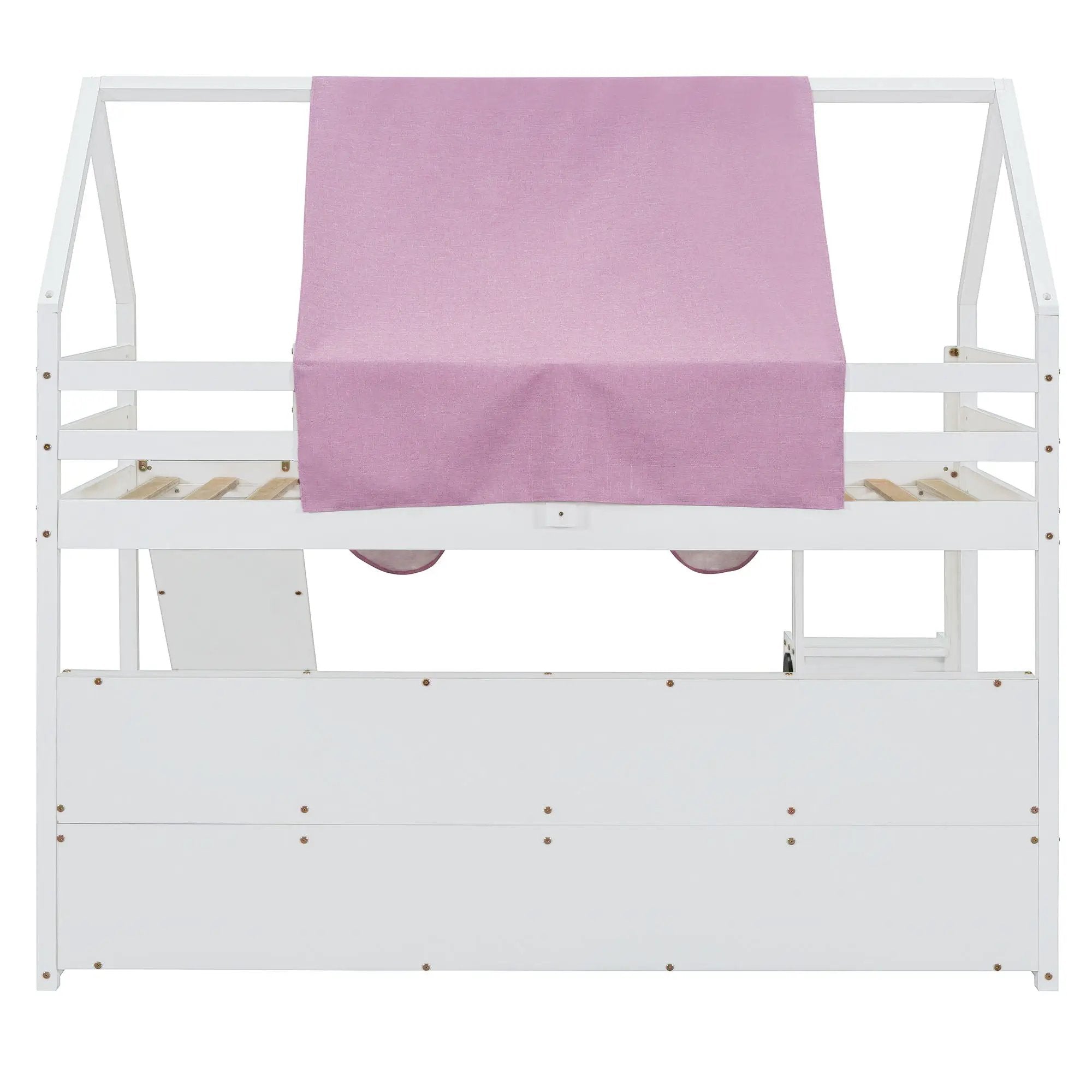 Loft Bed With House Shaped Frame And Tent by HouseOfZazla