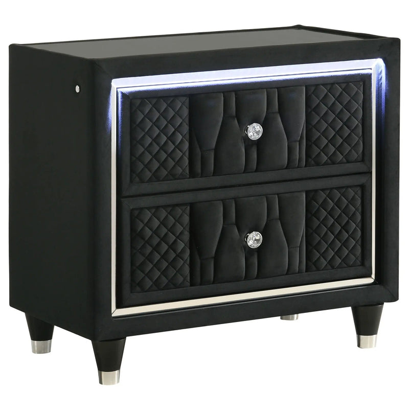 Lorient 5-piece California King Bedroom Set Black by Unique Piece Furniture