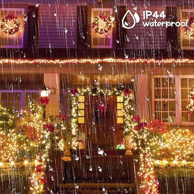 weillsnow 164Ft 500 LED Christmas Lights, Waterproof 8 Twinkle with Memory Functions Christmas Tree Lights for Indoor Outdoor Christmas Tree Garden Decoration (Warm White) by GreenHaven Gardens