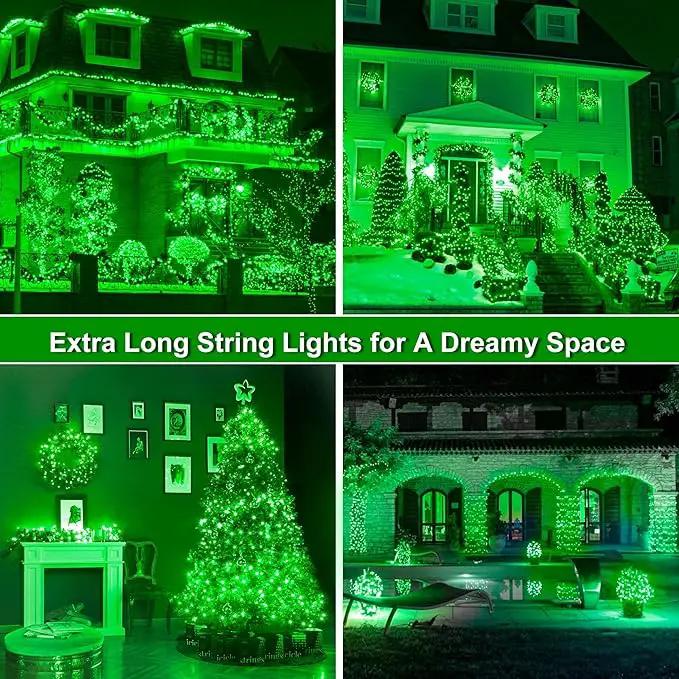 164Ft 500 LED St Patrick's Day Lights, Waterproof 8 Twinkle with Memory Functions Green String Lights for Indoor Outdoor Tree Garden Decoration (Green) by GreenHaven Gardens
