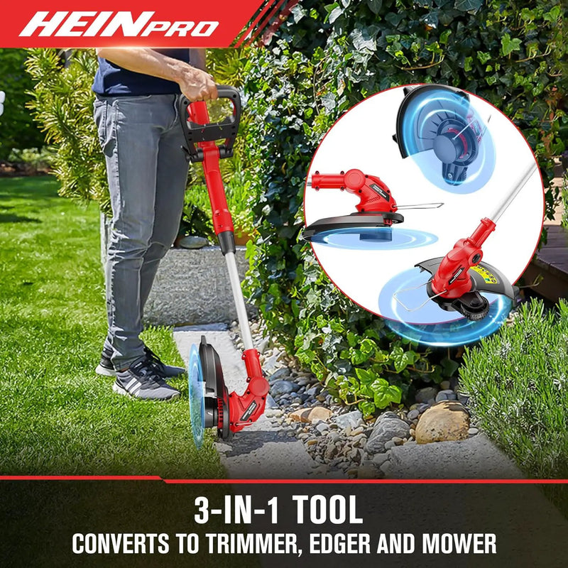 Cordless String Trimmer Compatible with Milwaukee M18 18V Battery, 12-Inch Weed Wacker Cordless, Auto Line Feed, Electric Weed Eater Battery Powered, Grass Trimmer w/ 6 Line Spools (Tool Only) by GreenHaven Gardens