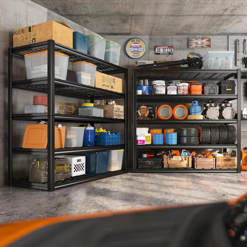 REIBII 48.2''W Garage Shelving Heavy Duty Metal Shelving 3000LBS Storage Shelves Adjustable Metal Shelves Industrial Garage Shelf for Warehouse Basement, 2 Pack by GreenHaven Gardens
