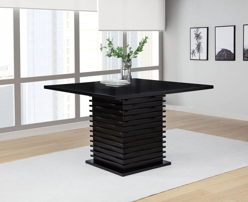 Stanton Square 54-inch Counter Height Dining Table Black by Unique Piece Furniture