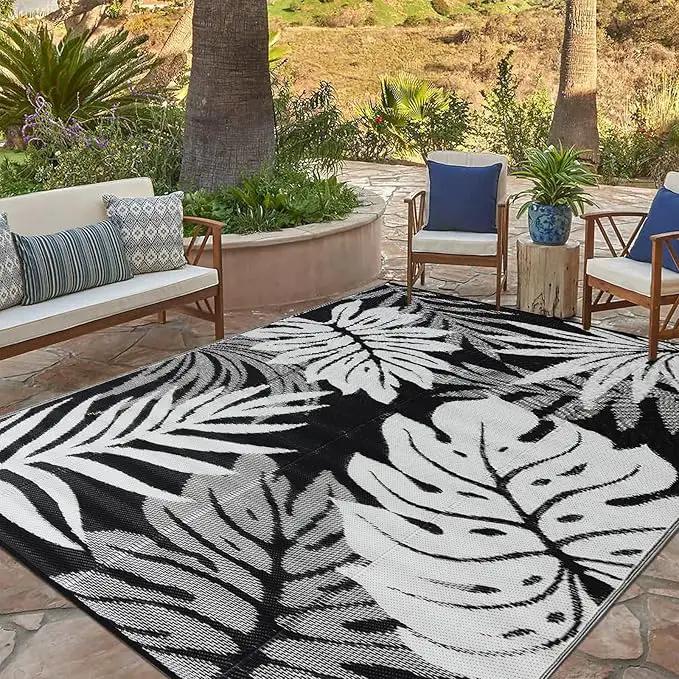 Outdoor Rug 5x8 ft Waterproof, Reversible Outdoor Plastic Straw Rug for Patios Clearance, Outdoor Area Rug Carpet RV Mat for Camping Backyard Deck Porch by GreenHaven Gardens
