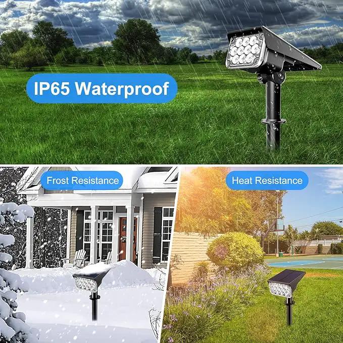 T-SUNUS Christmas Solar Spot Lights Color Outdoor, Solar Powered Halloween Landscape Spotlights IP65 Waterproof 2-in-1 Landscaping Wall Light for Flag Yard Garden Driveway Porch Walkway Pool Patio by GreenHaven Gardens