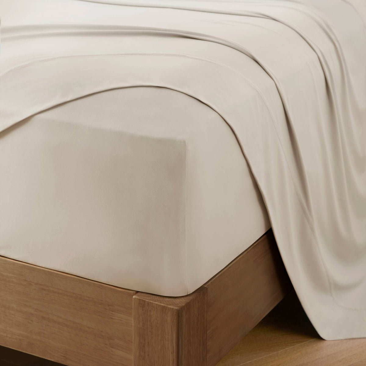 4-Piece Cal King Stretch Jersey Sheet Set with Snug-Fit Stretch - Grey, photo 6 of 10