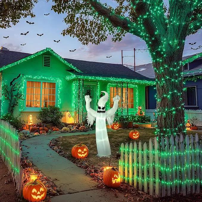 JMEXSUSS Green Lights for St Patrick's Day Decoration, 200 LED Green Christmas Lights Clear Wire, Connectable Green String Lights Indoor Outdoor for Spring Tree Garden St. Patricks Day Decor by GreenHaven Gardens