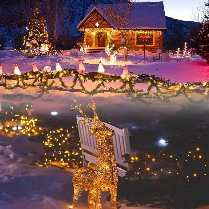 Christmas Lights,200 LED 72FT Outdoor/Indoor Christmas Lights Plug in with 8 Modes & Timer & Memory Function, Waterproof Christmas Lights Outdoor for Holiday Party Christmas Tree Deco by GreenHaven Gardens