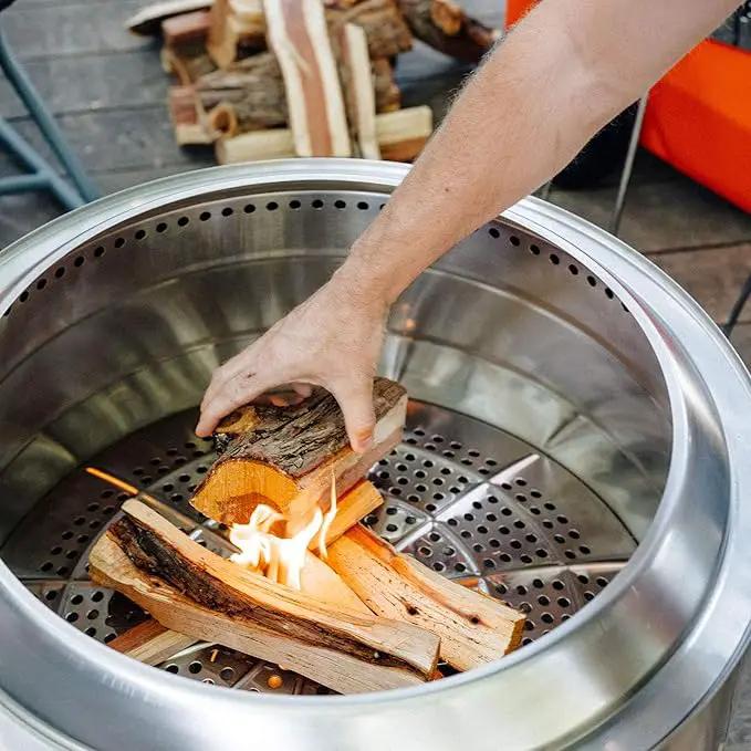 Solo Stove Yukon Essential Bundle | Portable Smokeless Fire Pit Stainless Steel for Wood Burning, Incl. Yukon Fire Pit, Lid and Stand, Diameter: 27in, Height: 19.8in, Weight: 40.35lbs by GreenHaven Gardens