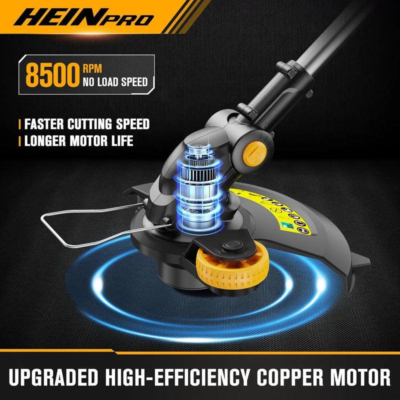 Cordless String Trimmer Compatible with Dewalt 20V Battery, 12-Inch Weed Wacker Cordless Auto Line Feed,Electric Weed Eater Battery Powered Grass Trimmer w/6 Line Spools(Tool Only) by GreenHaven Gardens