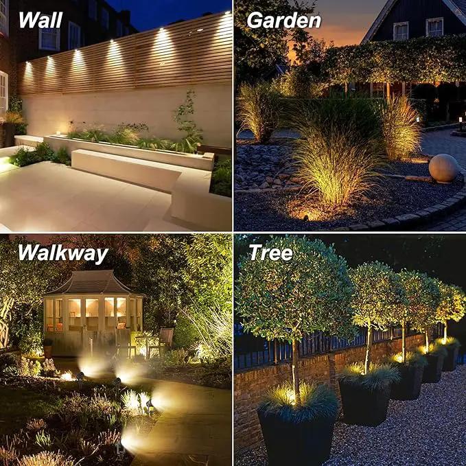 Solar Spot Lights Outdoor, Solar Landscape Spotlights IP65 Waterproof 9.8ft Cable, Dusk to Dawn Solar Uplights for Tree Garden Yard Driveway Porch Walkway Pool (6-in-1, 3000K Warm White) by GreenHaven Gardens