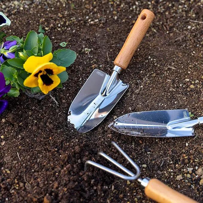 Garden Helper Hand Cultivator Garden Tool 3 Claw for Planting, Garden Hand Rake Japanese Stainless Steel, Wooden Handle, Made in Japan by GreenHaven Gardens