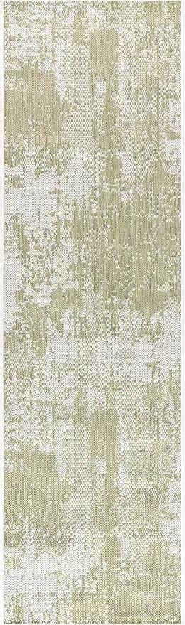Keen Home Design Terrace Outdoor Runner Rug - 2x8 Washable Indoor/Outdoor Rug for Patio, Kitchen, Balcony, Beach, Garden, Deck and Porch, Size: 2'2"x7'7" by GreenHaven Gardens