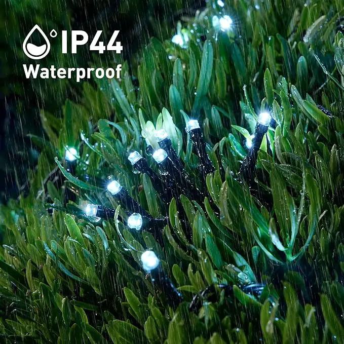 JMEXSUSS 2 Pack Solar String Lights Outdoor Waterproof, Total 400 LED 151FT Solar Christmas Lights Outdoor, 8 Modes White Solar Light for Outside Yard Patio Tree Garden Christmas Decorations by GreenHaven Gardens