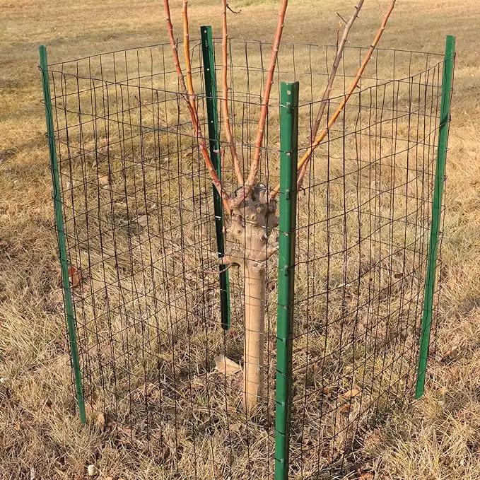 Black PVC Coated Welded Wire Fence 48 Inch x 25 Foot, 2 Inch x 3 Inch 16GA, Garden Border Fencing Roll Vinyl Coating Metal Wire Mesh for Yard Vegetable Plant Protection Poultry Netting by GreenHaven Gardens