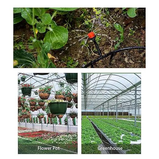 280 PCS Drip irrigation Parts,Drip System Parts,1/4 Inch Drip Irrigation Barbed Connectors (Nozzles, Nozzle Tees, Single Barbs, Couplings, Tees, Elbows, Plugs, Crosses) for Garden System by GreenHaven Gardens