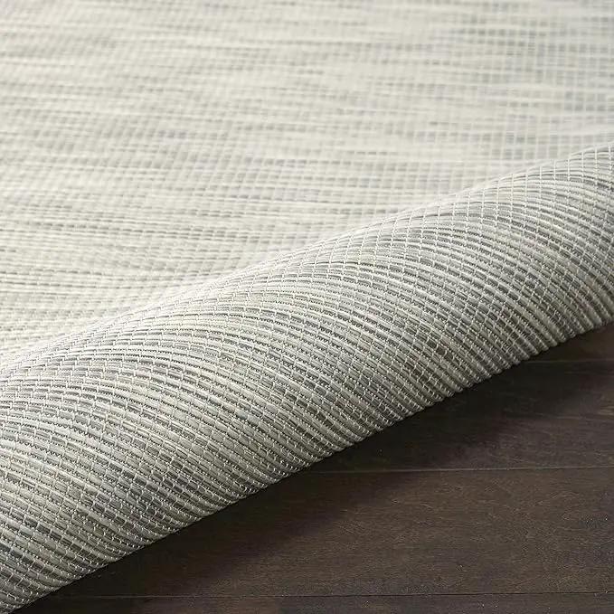 Nourison Positano Indoor-Outdoor Light Grey 5' x 7' Area Rug, Easy Cleaning, Non Shedding, Bed Room, Living Room, Dining Room, Backyard, Deck, Patio (5x7) by GreenHaven Gardens