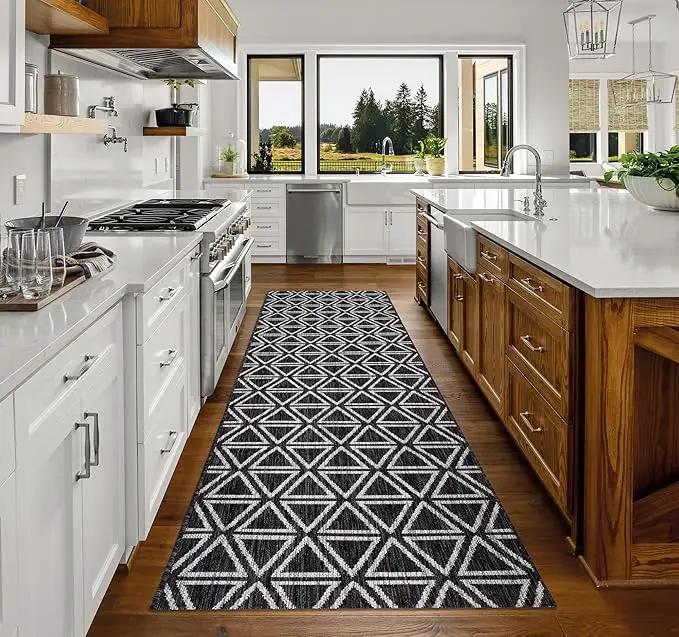 Keen Home Design Outdoor Runner Rug - 2x8 Washable Indoor/Outdoor Rug for Patio, Balcony, Kitchen, Garden, Beach, Deck and Porch. Size: 2'2" x 7'7" by GreenHaven Gardens