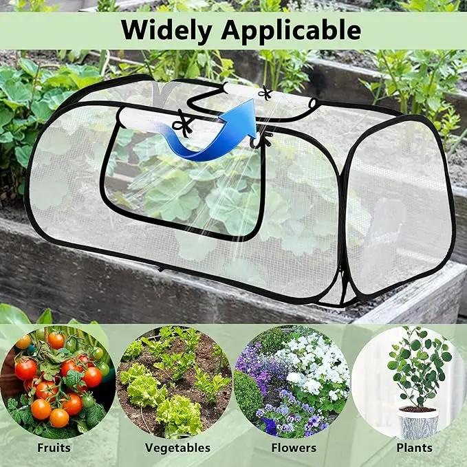 45"*22"*16"Garden Plant Covers with Two Air Hole and Breathable Mesh for Raised Beds, Accelerator Plants Cover, Mini Greenhouse Cover, Frost Cover for Plant Vegetable Seedling Protector 1PCS by GreenHaven Gardens