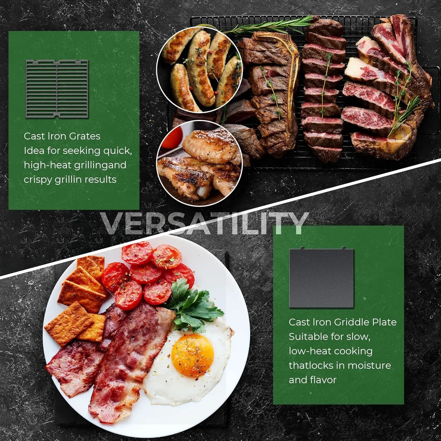 Brand-Man Gas Grill Built-In Head, 30-Inch 4-Burner Propane Grill, Natural Gas Convertible, Heavy Duty 304 Stainless Steel 40,000BTUs BBQ Island Outdoor Kitchen by GreenHaven Gardens