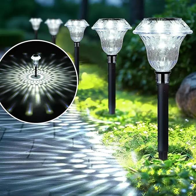SOLPEX Solar Pathway Lights Garden Decor for Yard, Garden Lights Solar Powered Waterproof Landscape Lighting, Solar Outdoor Lights Porch Decor for Path Walkway Driveway (8 Pack Cold White) by GreenHaven Gardens