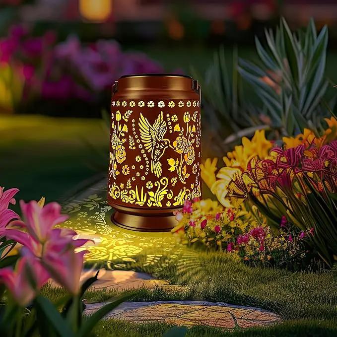 KY&BOSAM Solar Hummingbird Lanterns Outdoor Waterproof,LED 300 Lumens Metal Hanging Outside Lantern Lights Decorative for Yard Backyard Porch Garden Decorations Birthday Gifts for Women Mom Grandma by GreenHaven Gardens