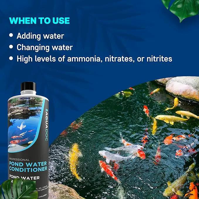 Fish Pond Water Conditioner - Convert tap Water to Fish-Friendly Pond Water - AquaDoc Pond Supplies by GreenHaven Gardens