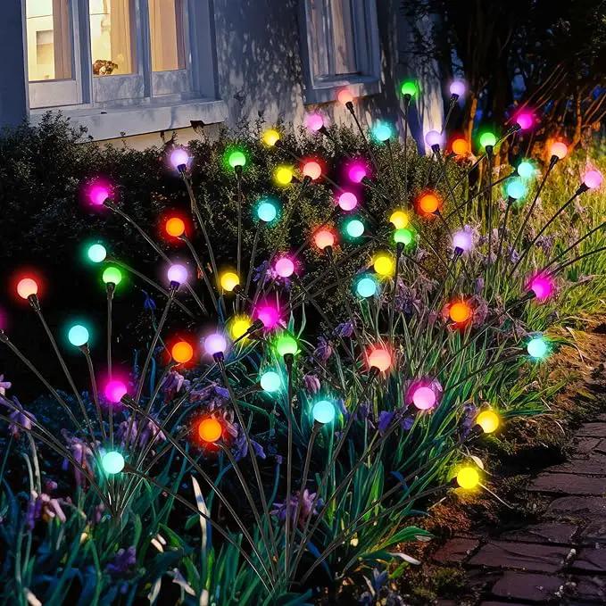 Solar Christmas Decoration, 40 LED Firefly Garden Lights, Outdoor Sway by Wind, Waterproof for Yard Patio Pathway Decoration (4 Pack) by GreenHaven Gardens