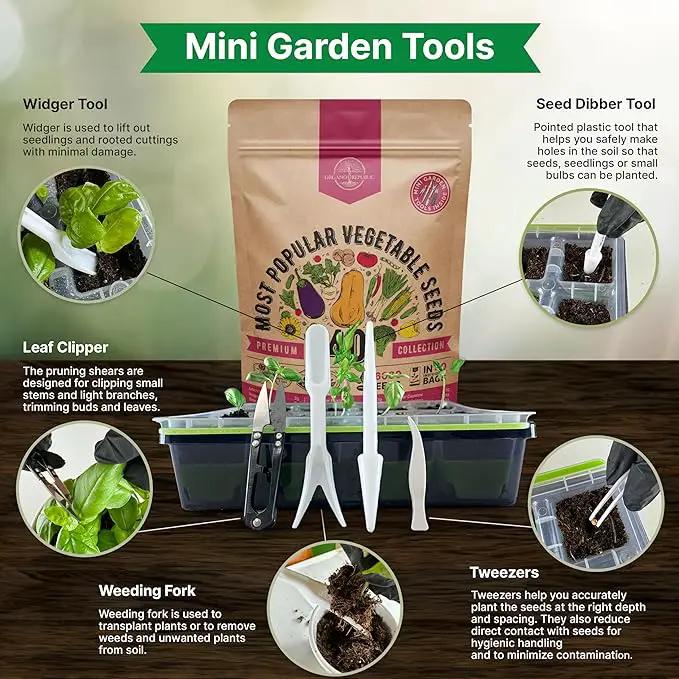 Organo Republic 40 Vegetable Seeds Variety Pack - 26000 Non GMO Heirloom Seeds for Planting Vegetables & Fruits in Bulk Individual Seed Packets, Home Garden Seeds for Hydroponic, Indoor & Outdoors by GreenHaven Gardens