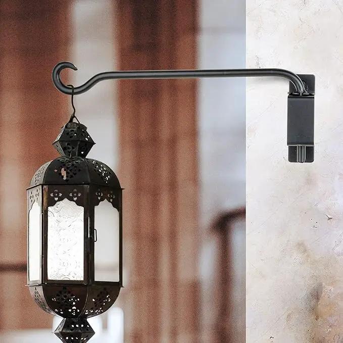 AJART Swivel Hanging Plant Bracket: Outdoor Bird Feeder Hangers for Indoor Wall Mount 16 Inch - 2 Pieces Hummingbird Feeder Hook for Flower Basket by GreenHaven Gardens