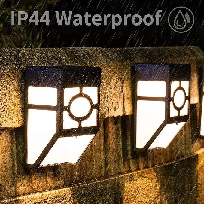 SOLPEX 16 Pack Solar Deck Lights Outdoor, Solar Fence Lights，2 Modes Christmas Garden Decoration Lights,RBG/Warm White LED Decorative Lighting for Garden，Yard，Post，Path&Driveway by GreenHaven Gardens