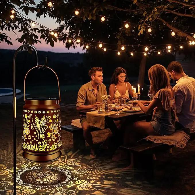 KY&BOSAM Solar Hummingbird Lanterns Outdoor Waterproof,LED 300 Lumens Metal Hanging Outside Lantern Lights Decorative for Yard Backyard Porch Garden Decorations Birthday Gifts for Women Mom Grandma by GreenHaven Gardens