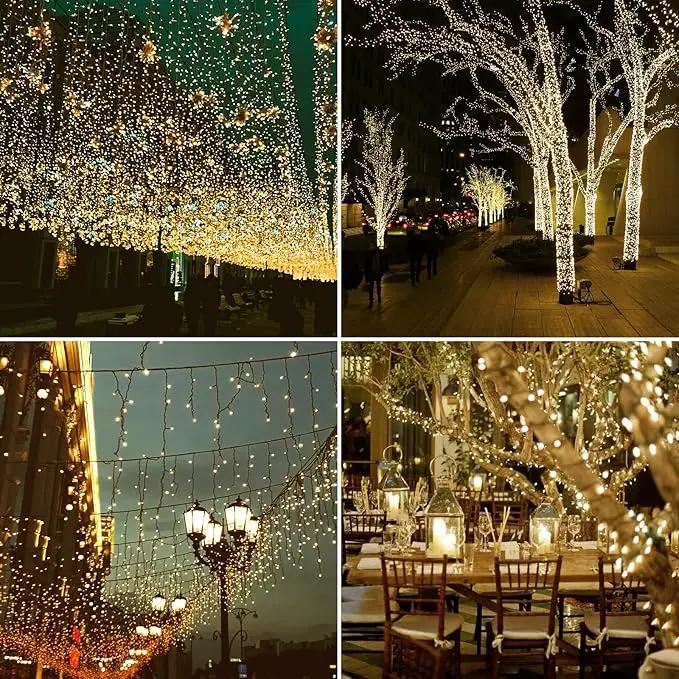 Solar String Lights Outdoor, 82ft Warm White Solar Lights 200 Led Solar Fairy Lights for Outside Waterproof 8 Lighting Mode Solar String Lights for Outside,Garden,Courtyards,Trees by GreenHaven Gardens