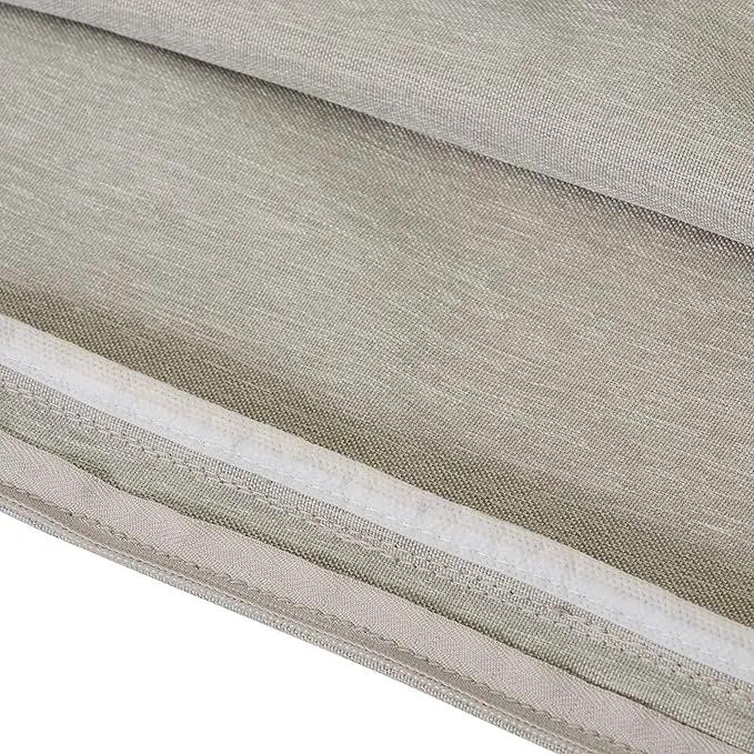 Classic Accessories Montlake Water-Resistant 25 x 22 x 4 Inch Patio Lounge Back Cushion, Heather Grey, Outdoor Loveseat Cushions by GreenHaven Gardens