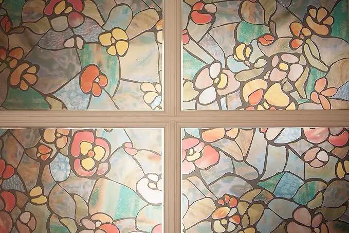 d-c-fix 346-0431-3PK Self-Adhesive Privacy Glass Window Film Venetian Garden, 17" x 78" Roll, 3-Pack by GreenHaven Gardens