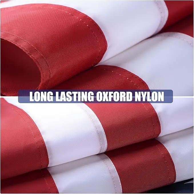American Flag 4x6 Ft, USA US Flags Outdoor, Heavy Duty Durable, Embroidered Stars, Sewn Stripes and Brass Grommets by GreenHaven Gardens